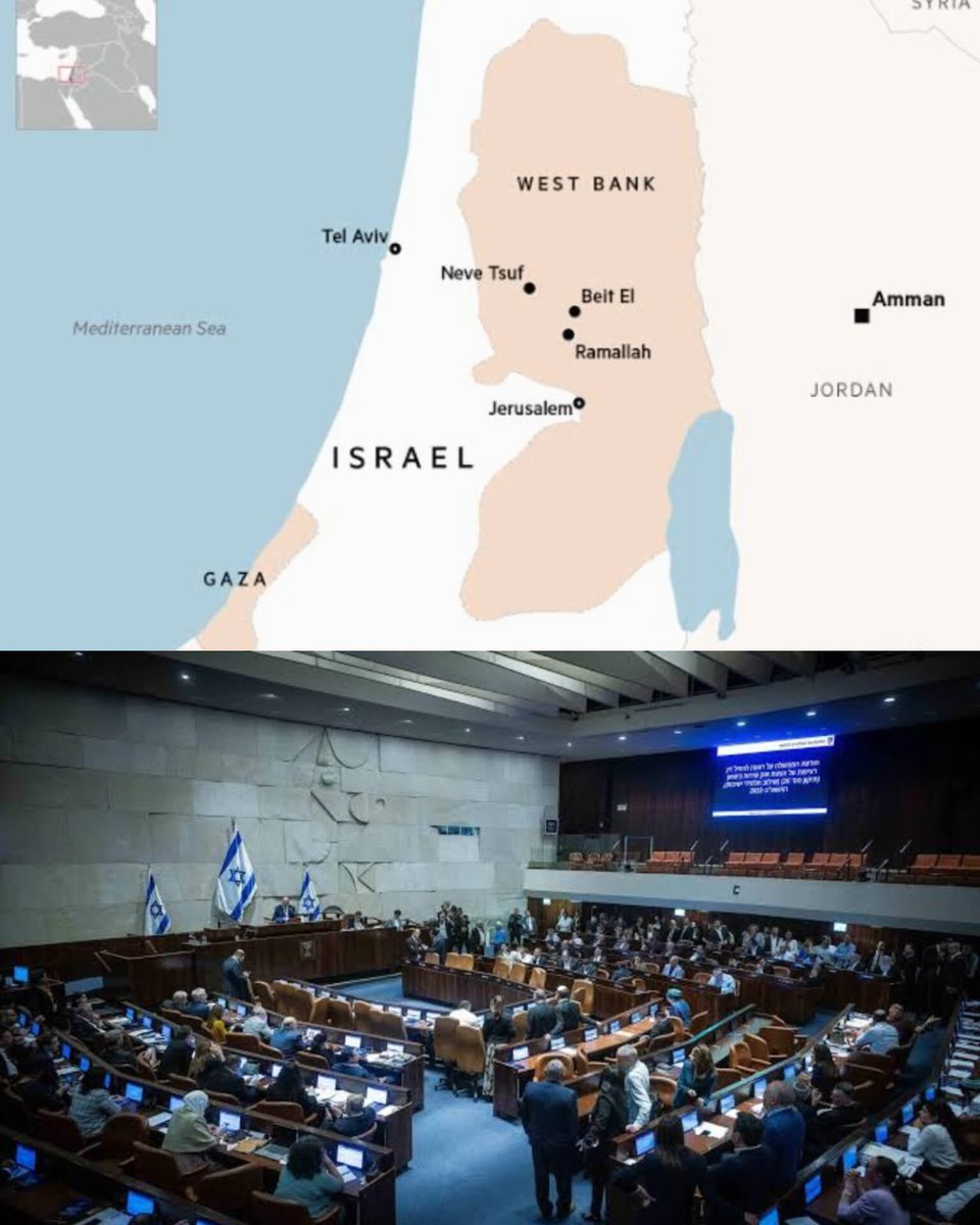 sabra_the's tweet image. JUST IN:
Israeli Knesset has passed a non-binding resolution supporting the annexation of the West Bank.
The motion affirms that the Jewish people have ancestral sovereignty over Judea, Samaria and the Jordan Valley. 🌎💪🏽👏✡️🇮🇱