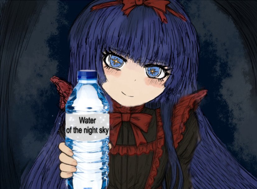 L1TT3R4's tweet image. Mabel wants you to stay hydrated, take this water bottle! Remember to drink!
#BlackSouls #BlackSouls2