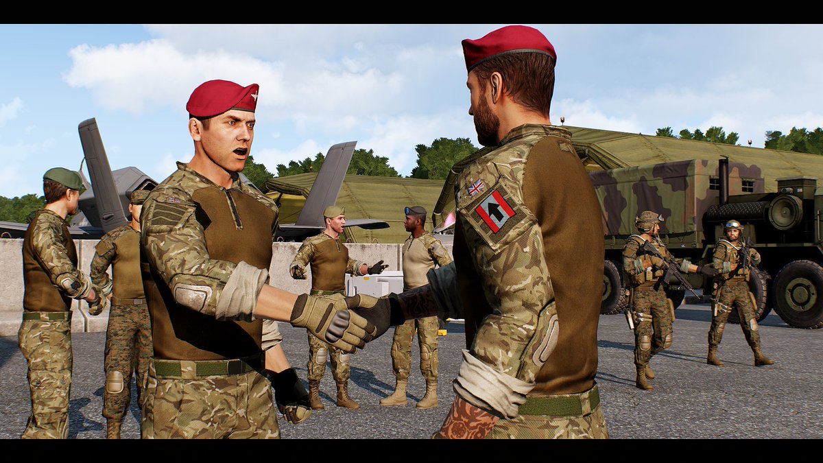 CommanderCharms's tweet photo. Death From Above

#arma3 #A3_Dust #paratroopers #paras #BritishArmy https://t.co/Oid5UR3t5h