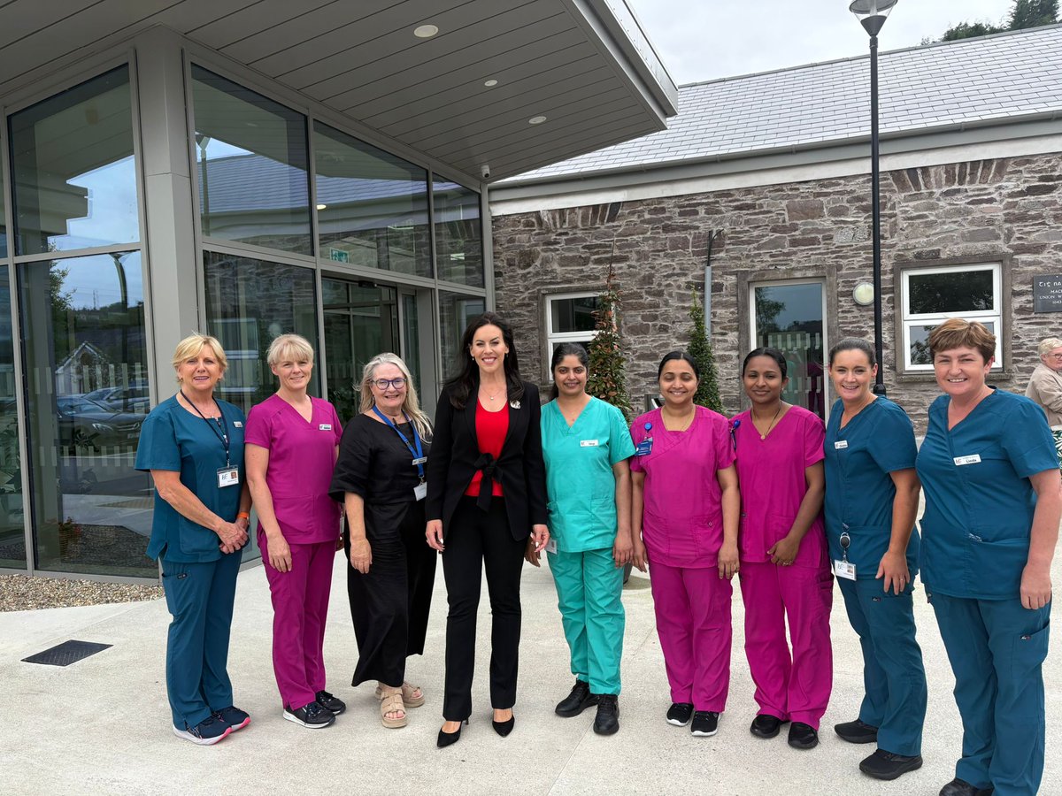 HSESouthWest's tweet image. 🏥 Today Minister for Health, Jennifer Carroll MacNeill TD, visited Kanturk, Millstreet & Macroom Community Hospitals to mark major progress on €50m in new developments
👨⚕️HIQA registration has also been confirmed for new beds in Macroom
@roinnslainte @CarrollJennifer