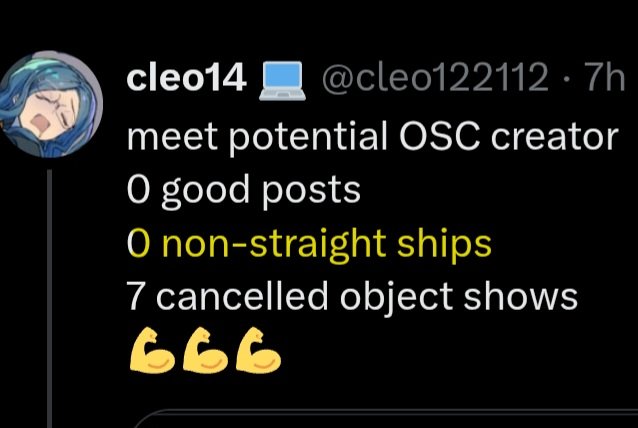 _mosshaven's tweet image. Object show community is the only community that'll call you homophobic over a potential man meme