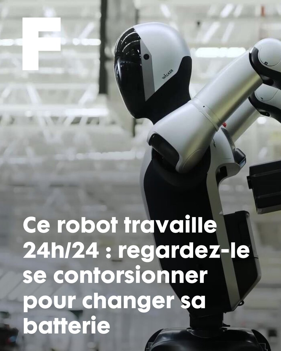 futurasciences's tweet image. Ce robot travaille 24h/24 : regardez-le se contorsionner pour changer sa batterie
➡️ l.futura-sciences.com/Hw2