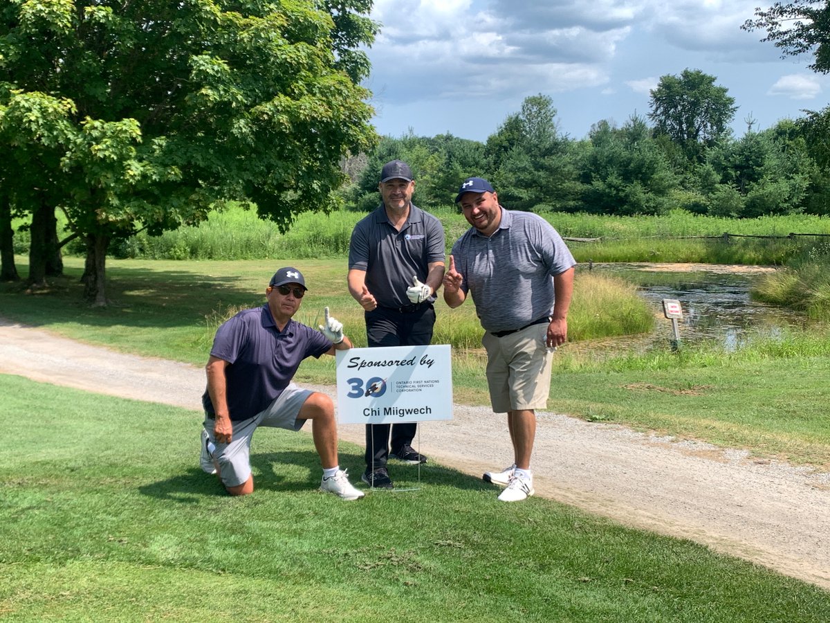 OFNTSC was proud to sponsor and take part in the Ogemawahj Tribal Council Golf Tournament ⛳️ A great day on the greens with even better company! 

Nya:weh/Miigwetch for having us!