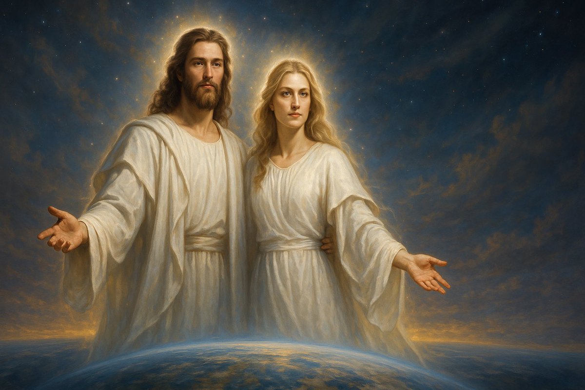 Eternal_Saints_'s tweet image. “Now, it is not said in so many words in the Scriptures, that we have a Mother in heaven as well as a Father.
It is left for us to infer this from what we see and know of all living things in the earth including man.
The male and female principle is united and both necessary…