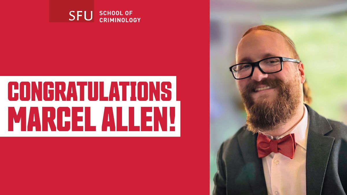 Congratulations to Marcel Allen for successfully defending his MA thesis, “Secondary to the Scene: Exploring Gendered Harassment in the Fighting Game Community”! Excited to see what the future holds for you!

Read more: buff.ly/oU4Jx9f
#SFUCriminology #MADefence