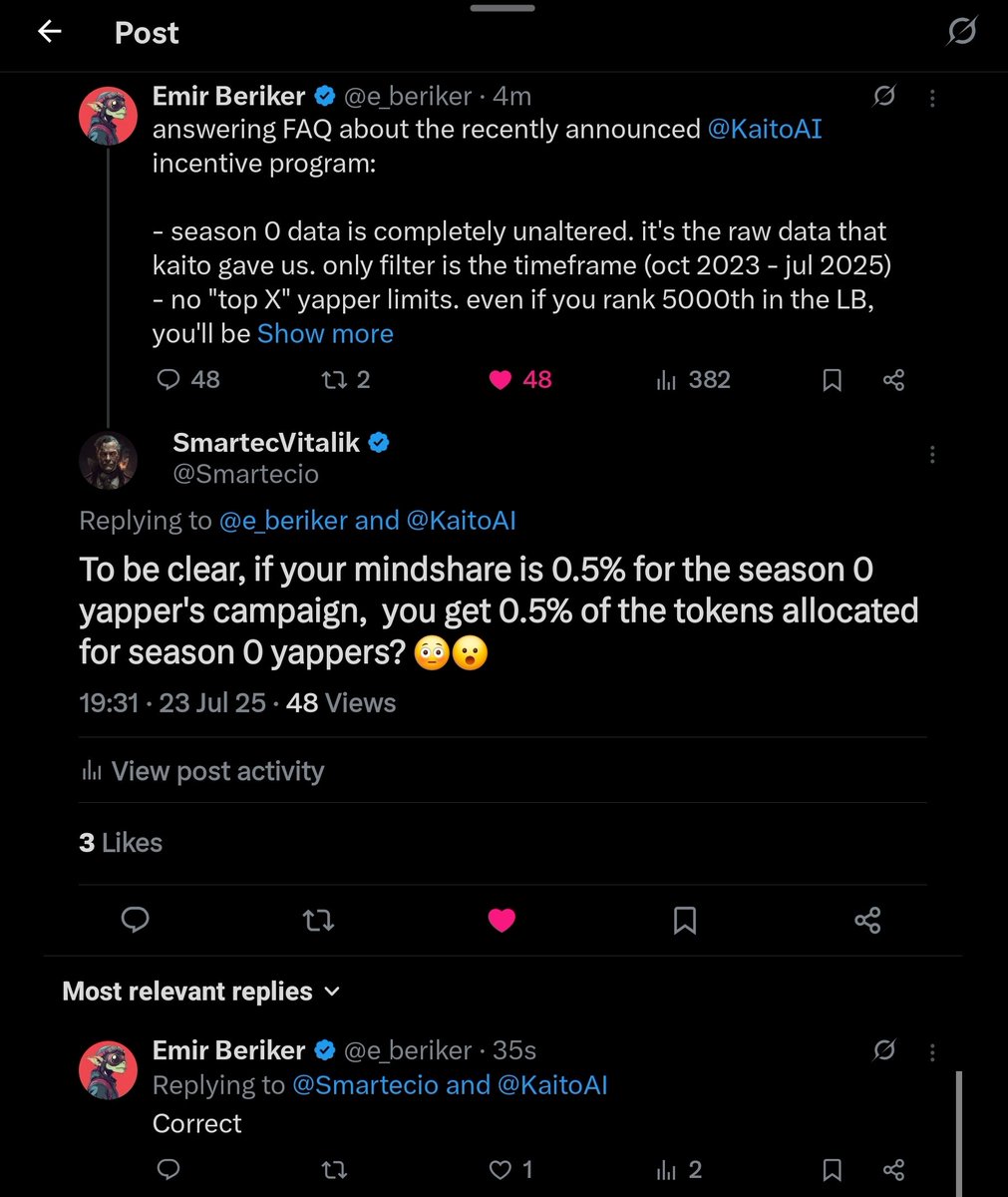 🧮 Let’s break down how <a href="/union_build/">Union</a> Yapper rewards might play out using some quick math:

Assume the total supply of $U is 1 billion tokens.

🔹 0.75% of that is allocated to Mad Yaps →
That’s 7.5 million $U tokens

Now, subtract the 10% reserved for Chinese and Korean yappers: