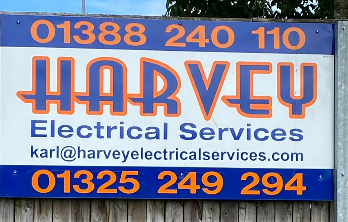 bishopafc's tweet image. A big thank you to sponsors Harvey Electrical Services for their continued support.
Check them out for all your electrical needs, operating across Darlington and the North East:
harveyelectricalservices.com