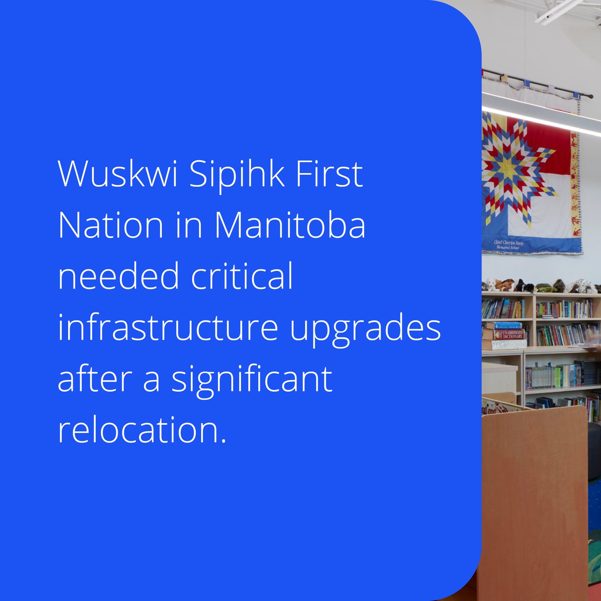 Colliers's tweet image. From boil-water advisory to clean, reliable water, Colliers Project Leaders is proud to support Wuskwi Sipihk First Nation in building a resilient future. 
See how we helped deliver a new water treatment plant, wastewater lagoon, and K–8 school: ow.ly/1Zh350WqPOI…