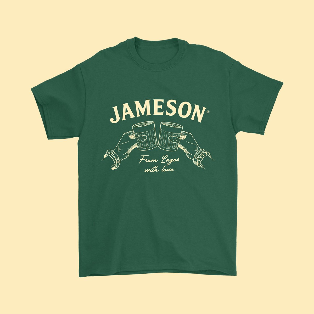 Illustration and T-shirt design for the J. DOT 2023 campaign by Jameson in collaboration with Garmspot