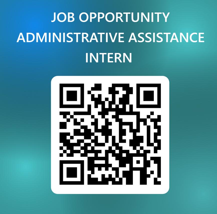 A unique opportunity  to gain hands-on experience in corporate and non-profit administration while contributing to community-driven development initiatives.

If you are interested in joining the team, scan the barcode below to apply!