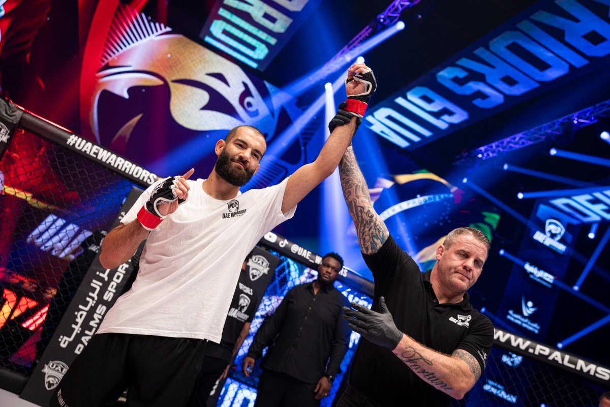 Omran Chabaan needed just 46 seconds — ruthless leg kicks, precise and fight-ending
Omran Chaaban def Wellington Madeira via  #UAEW61