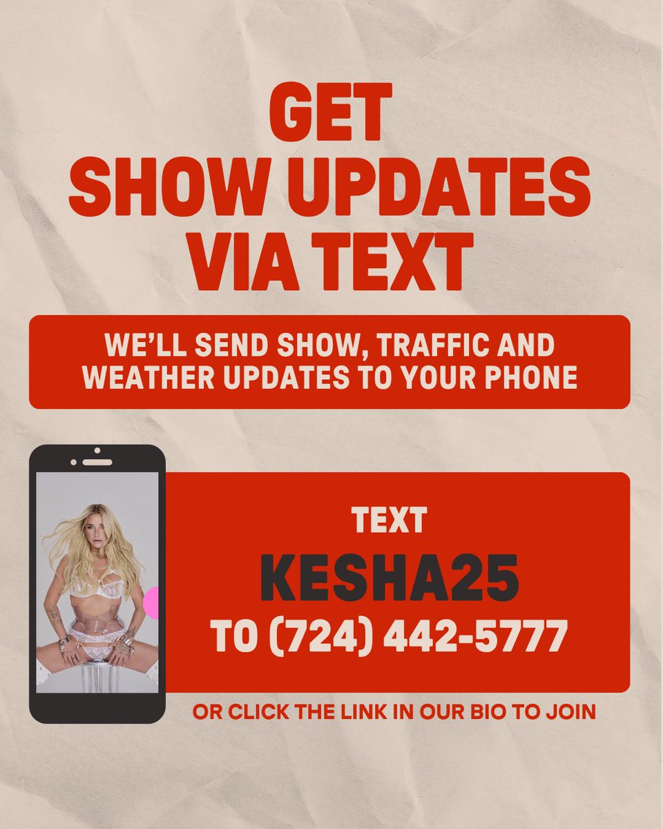 Pav_StarLake's tweet image. 🎉 SATURDAY 7/26 – Kesha & Scissor Sisters 🎉
🎟️ livemu.sc/40AW0uZ
⭐Upgrades: livemu.sc/3UrJZEB
☀️ Elevated Temp. Warning
📲 Text KESHA25 to 724-442-5777 for show updates
🎉 Join us outside West Gate for The Meet Up!
👉 Got questions? pavilionstarlake.com/visit#faq