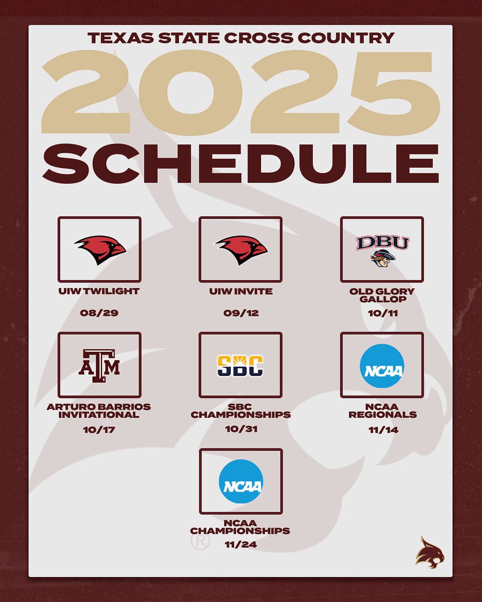 TXStateTrack's tweet image. TXST Cross Country is Back 😼

#EatEmUp