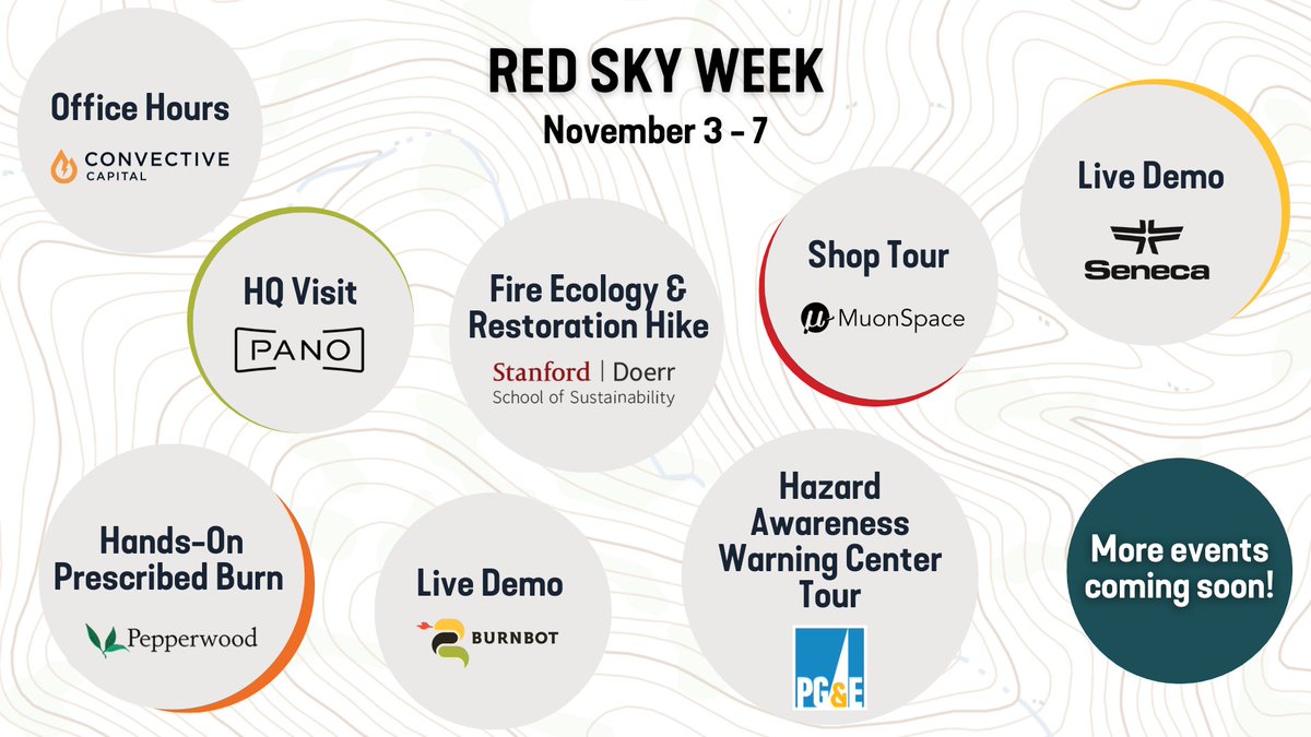 Red Sky Summit (@redskysummit) on Twitter photo Weāre excited to expand the 2025 Summit with Red Sky Week, providing opportunities to connect out in the field, in the lab, and beyond. Events will take place Nov 3-7 in the Bay Area, a sneak peek of the lineup below. More events coming soon!
Learn more: redskysummit.com/redskyweek Weāre excited to expand the 2025 Summit with Red Sky Week, providing opportunities to connect out in the field, in the lab, and beyond. Events will take place Nov 3-7 in the Bay Area, a sneak peek of the lineup below. More events coming soon!
Learn more: redskysummit.com/redskyweek