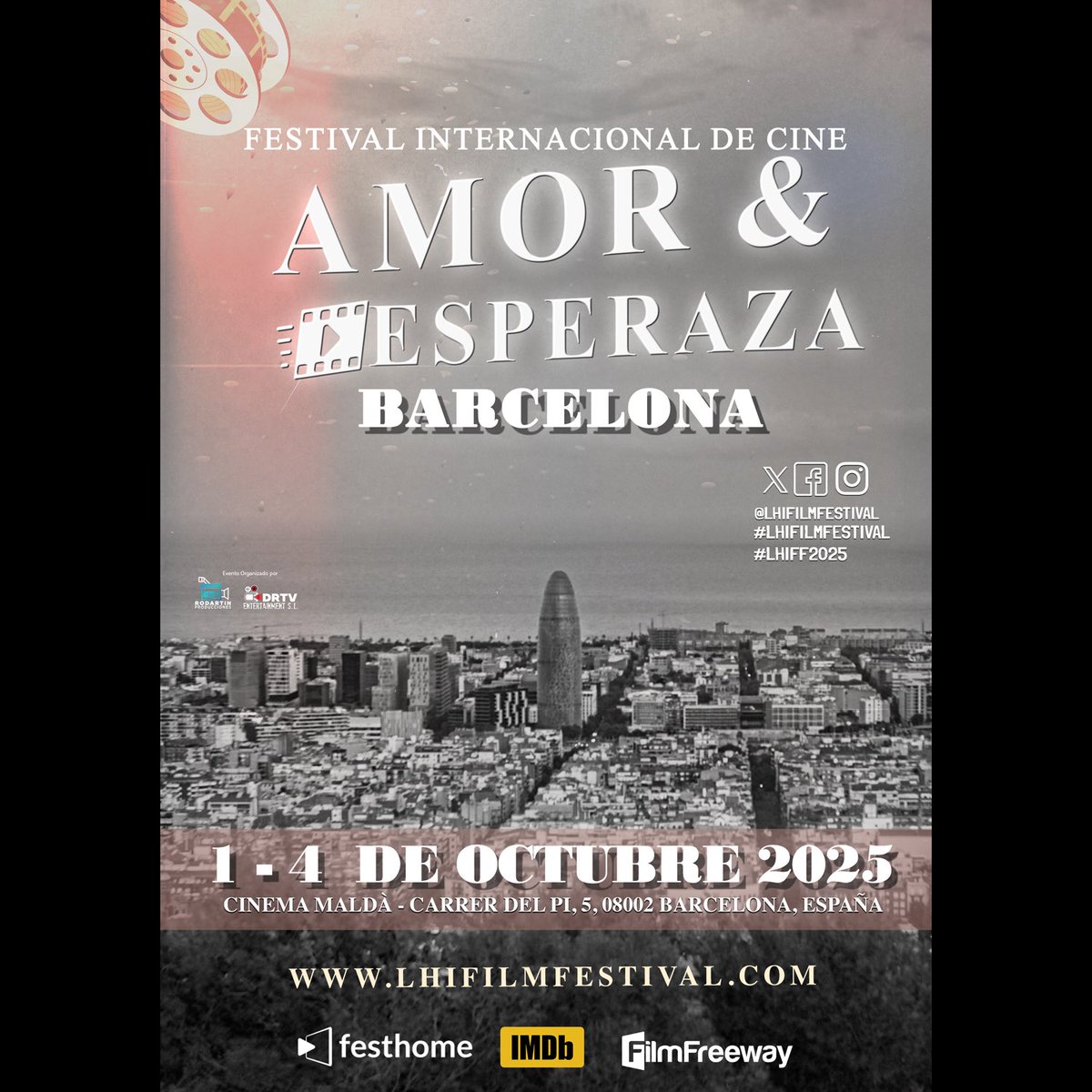 Amazing official poster for this autumn’s ⁦<a href="/lhifilmfestival/">Love & Hope Intl Film Fest - Barcelona</a>⁩ in beautiful Barcelona organised by ⁦<a href="/DarwinReina/">Darwin Reina</a>⁩ and his fantastic team. One not to miss if you’re in Spain in the first week of October.