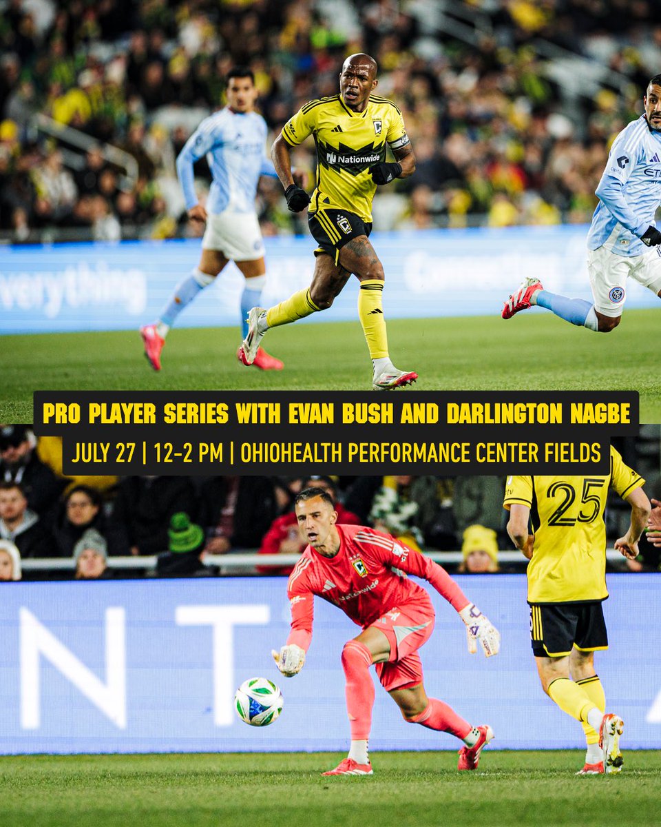 Time is running out ⏰

Don't miss out on this opportunity to hang out with Darlington Nagbe and Evan Bush at our Pro Player Series this Sunday! Register now ⬇️

🔗: cbuscrew.com/ProPlayerSerie…

#Crew96 | #VamosColumbus