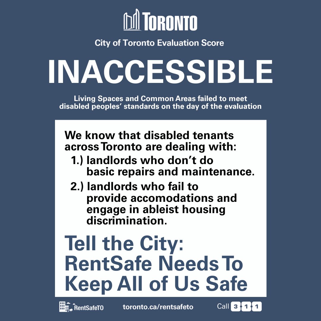 Tomorrow, Toronto City Council is going to be debating shelters, the  City's Accessibility Plan, and RentSafe. On this last item... while doing more to highlight bad practices of Toronto landlords is good, we also need to make sure RentSafe actually keeps us all safe.
1/4