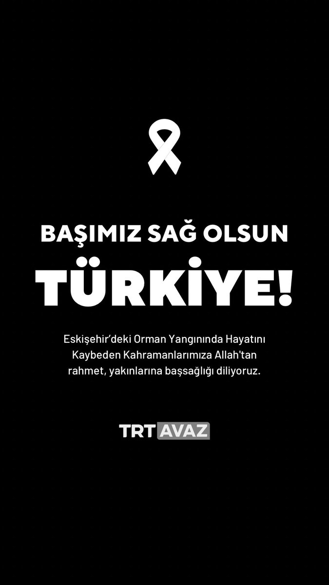 Eskişehir’deki orman yangınında hayatını kaybeden itfaiye ve Akut görevlilerimize Allah’tan rahmet, milletimize baş sağlığı diliyoruz.