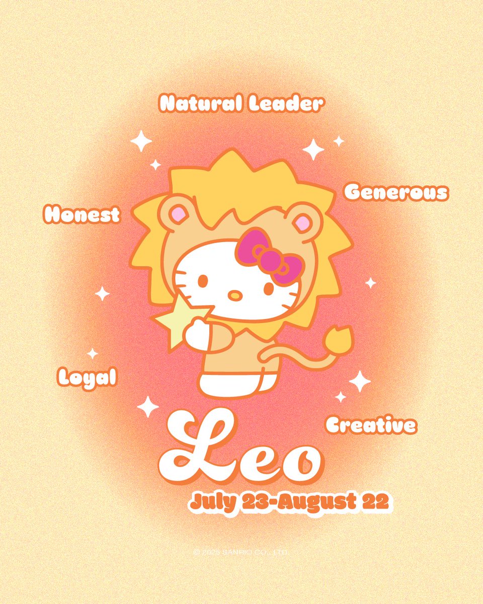 hellokitty's tweet image. Hello Leo season β What traits do you love about your #Leo bestie? Tag them π§‘