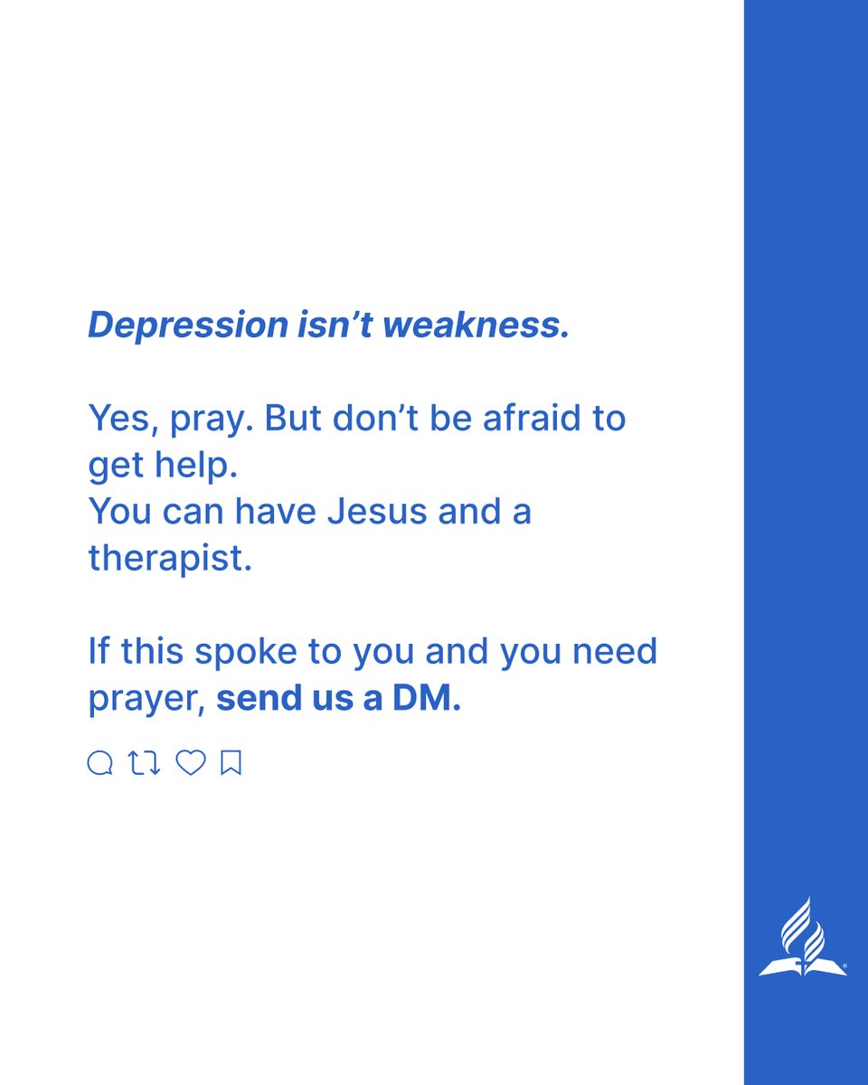 Struggling with your mental health doesn’t mean your faith is broken. It means you're human. And you're not the only one. Even the heroes of the Bible battled deep despair—but God met them there. He can meet you too.

If this spoke to you and you need prayer, send us a DM.