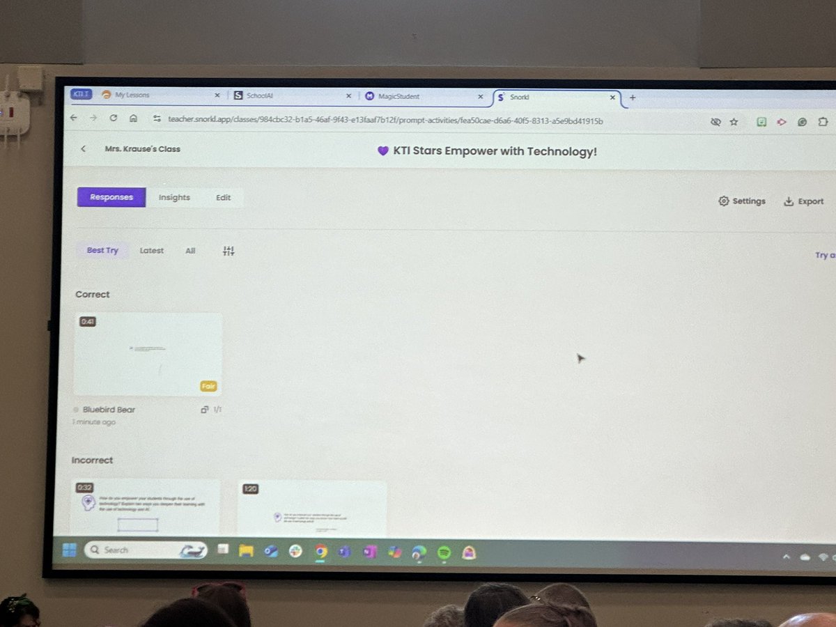 Which is YOUR favorite???
Amazing Keynote on using AI in the classroom and a look at some great tools <a href="/curipodofficial/">Curipod</a> <a href="/SnorklApp/">Snorkl</a> 
<a href="/GetSchoolAI/">SchoolAI</a> 
<a href="/magicschoolai/">MagicSchool AI 💜 🪄✨</a> 

#KTIsummit
#ktifamily