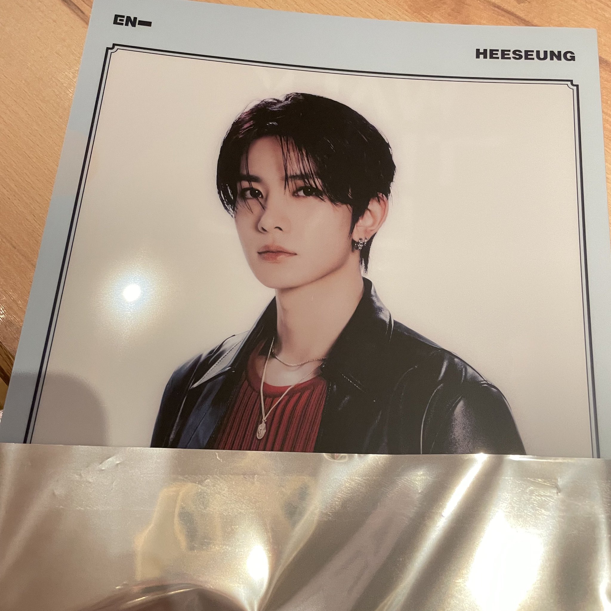 ENHYPEN HEESEUNG エイジングビーフWTLクリアファイル 🍥⸝꙳ on X: