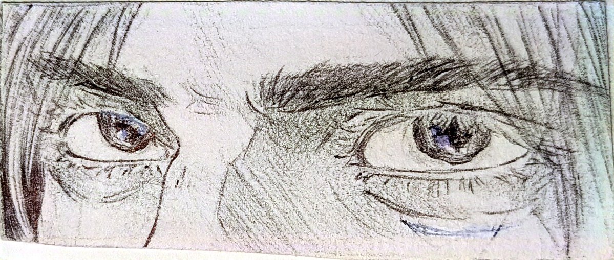 nic0lle0384's tweet image. old sketch of leonardo eyes 👁️👁️
#ResidentEvil #LeonKennedy