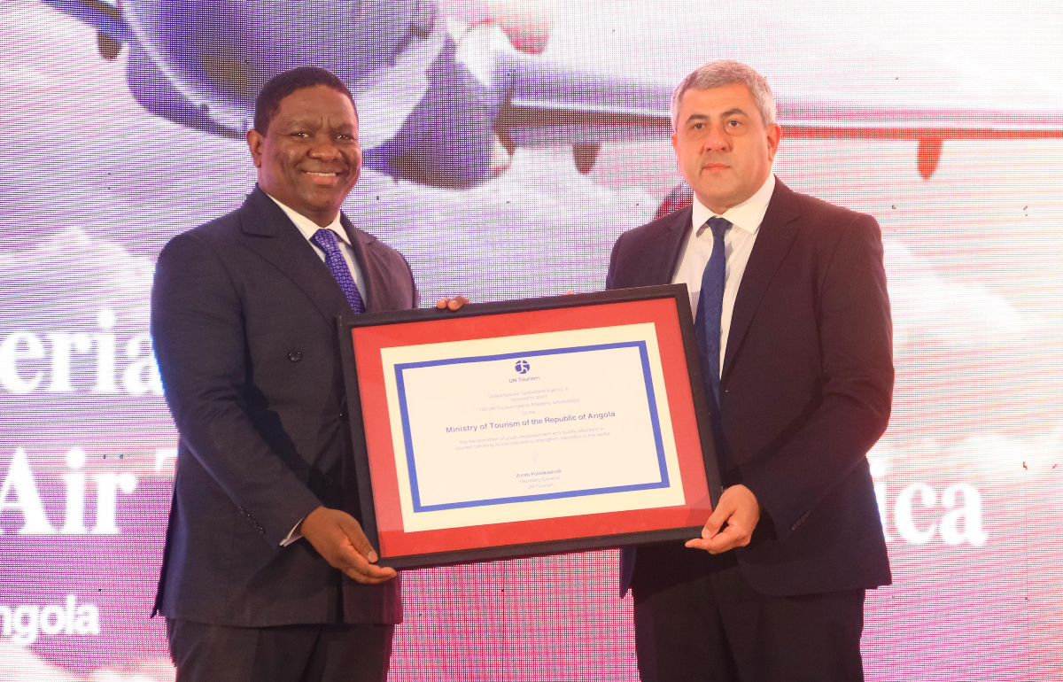 UNWTOAcademy's tweet image. Exciting news from Luanda🇦🇴 UN Tourism has awarded 100 scholarships for the Tourism Online Academy to Angola’s Ministry of Tourism, #empoweringyouth and raising the bar for #qualityeducation. Plus, a new education agreement sets the stage for even greater impact in tourism.