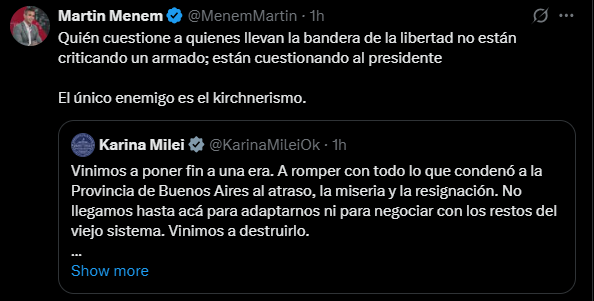 Es increíble.. en vez de ellos de bancar la parada y justificar las listas de mierda que hicieron.. dicen.. "no fuimos nosotros fue el presidente". Ustedes entienden esta lavada de mano?. No tienen ni las pelotas ni los ovarios para responsabilizarse y aguantar la parada. Trolos