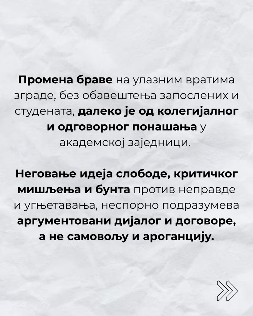 BlokadaBIO's tweet image. Saopštenje profesora Biološkog fakulteta u blokadi ‼️‼️‼️