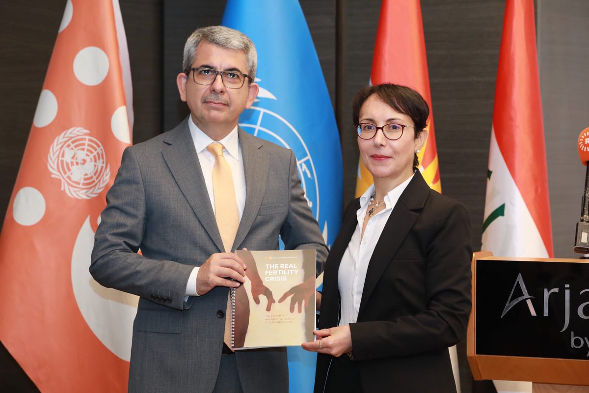 UNFPAIraq's tweet image. ئەمڕۆ لە هەولێر، لەگەڵ هاوبەشە نیشتمانی و نێودەوڵەتییەکان بووین بۆ ئاهەنگ گێڕان بەبۆنەی #ڕۆژی جیهانی دانیشتوان و ڕاگەیاندنی ڕاپۆرتی #دۆخی دانیشتوانی جیهان، کە تیشک دەخاتە سەر ڕەوتە جیهانییەکان و مافی هەموو کەسێک بۆ بڕیاردان لە وەچەخستنەوە.