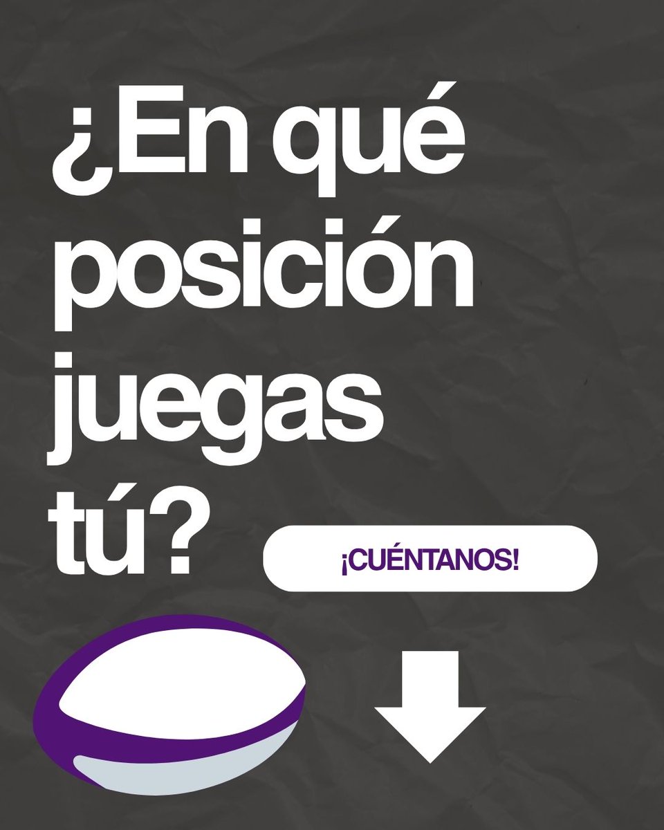 🏉 Cada posición en rugby es clave:

Delanteros/as: fuerza en melé y touch.
Tres Cuartos: velocidad para romper defensas.
Medio melé y apertura: estrategia y distribución.

💬 ¿Qué posición elegirías? Cuéntanos abajo.

#Rugby #PosicionesRugby
