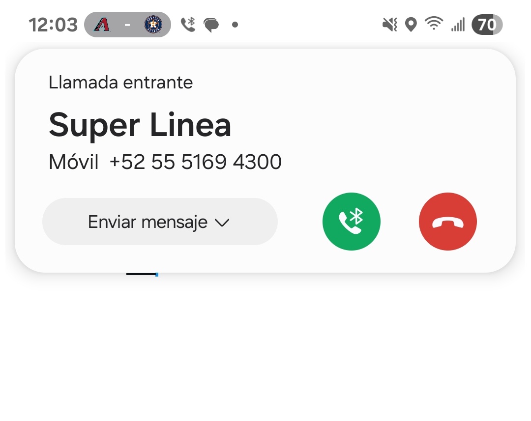 AlexHerdez's tweet photo. @SantanderMx creo q ya les volvieron a clonar el número de superlinea xq me están llamando de ese número.
Pónganse pilas! https://t.co/DOI4dcr45R