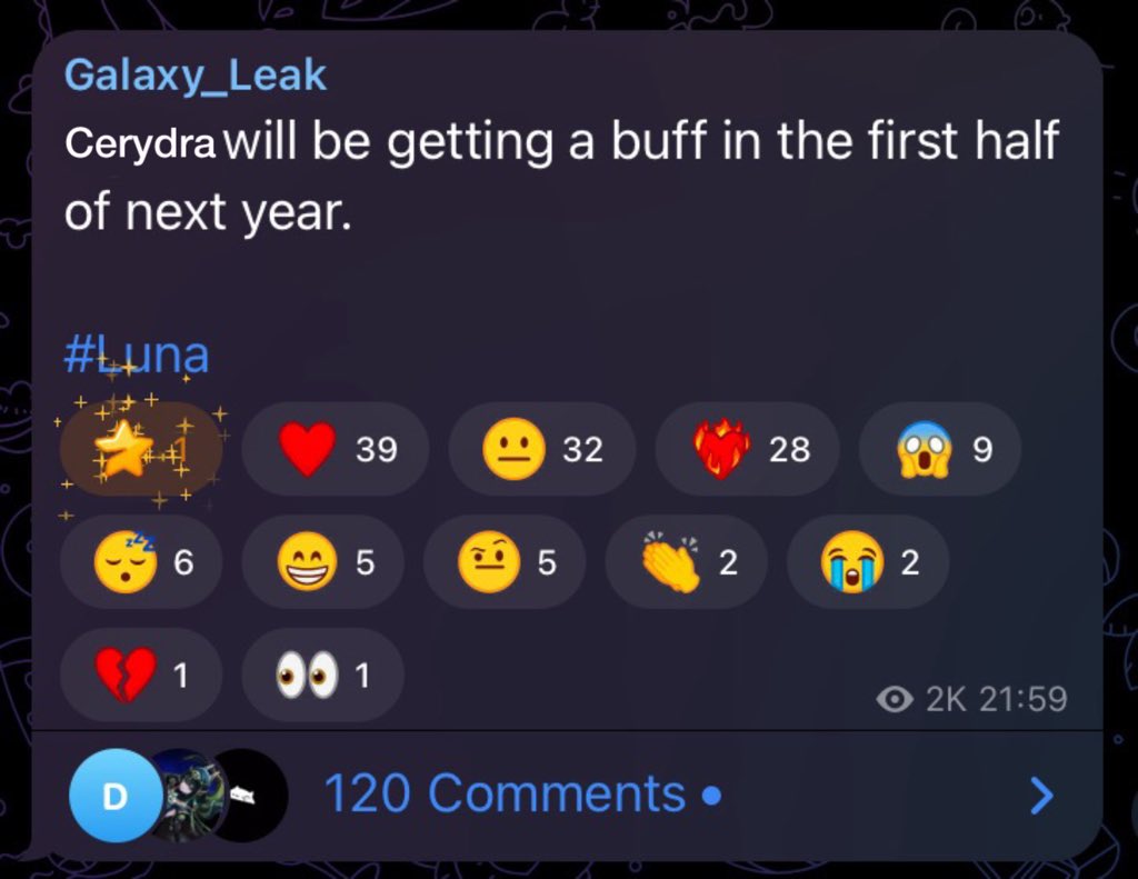 CerydraDaily's tweet image. HSR LEAKS

CERYDRA BUFFS NEXT YEAR