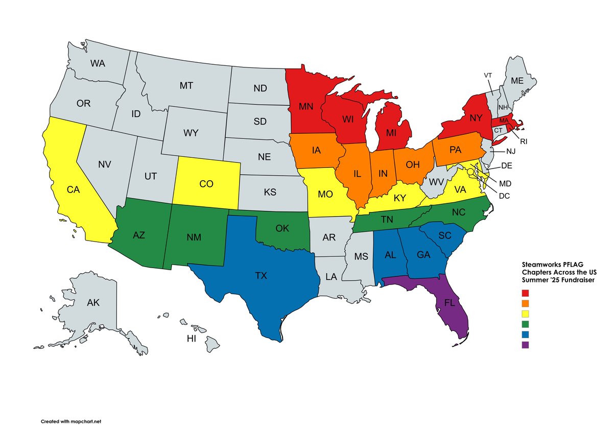 Steamworks Chicago (@steamworkschi) on Twitter photo Update to <a href="/SteamworksCHI/">Steamworks Chicago</a> summer fund$$ 4 <a href="/PFLAG/">PFLAG National</a> chapters across the US. We're up to 27 US states. 10% of every 2025 #BlackCard VIP membership goes into the pot. Only takes 1 cust to buy from Maryland & now an MD #PFLAG chapter gets an = cut of $$ we raise this summer. Update to <a href="/SteamworksCHI/">Steamworks Chicago</a> summer fund$$ 4 <a href="/PFLAG/">PFLAG National</a> chapters across the US. We're up to 27 US states. 10% of every 2025 #BlackCard VIP membership goes into the pot. Only takes 1 cust to buy from Maryland & now an MD #PFLAG chapter gets an = cut of $$ we raise this summer.