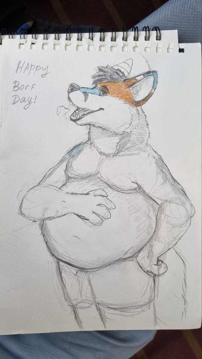 Fenrisfolf's tweet image. Cw:fatfur
i wann thank @Komojey for this totally unexpected surprise gift