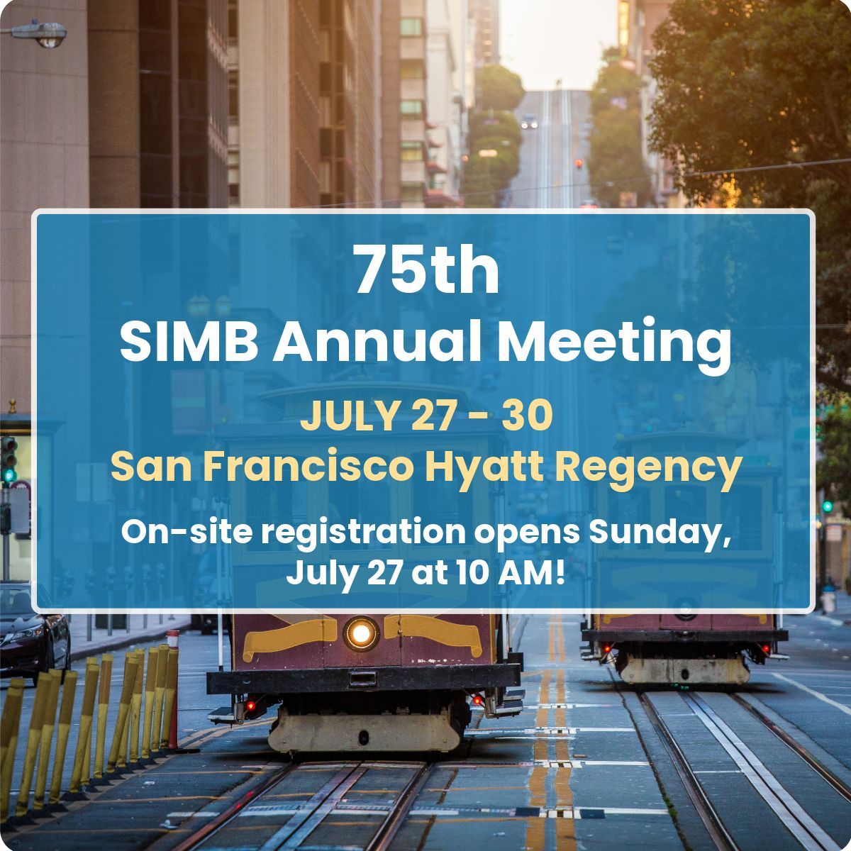 SIMB_Microbio's tweet image. The 75th SIMB Annual Meeting is just days away! We can't wait to see you in San Francisco at this milestone event! On-site registration opens Sunday, July 27 at 10 AM. View speakers, events, exhibitors, and more at buff.ly/T6VEzX3