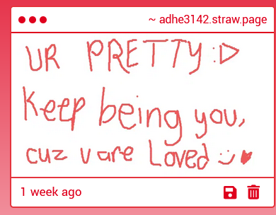 Adhe3142's tweet image. Recién abro mi strawpage y veo que alguien me puso esto :')
Muchas gracias anon!