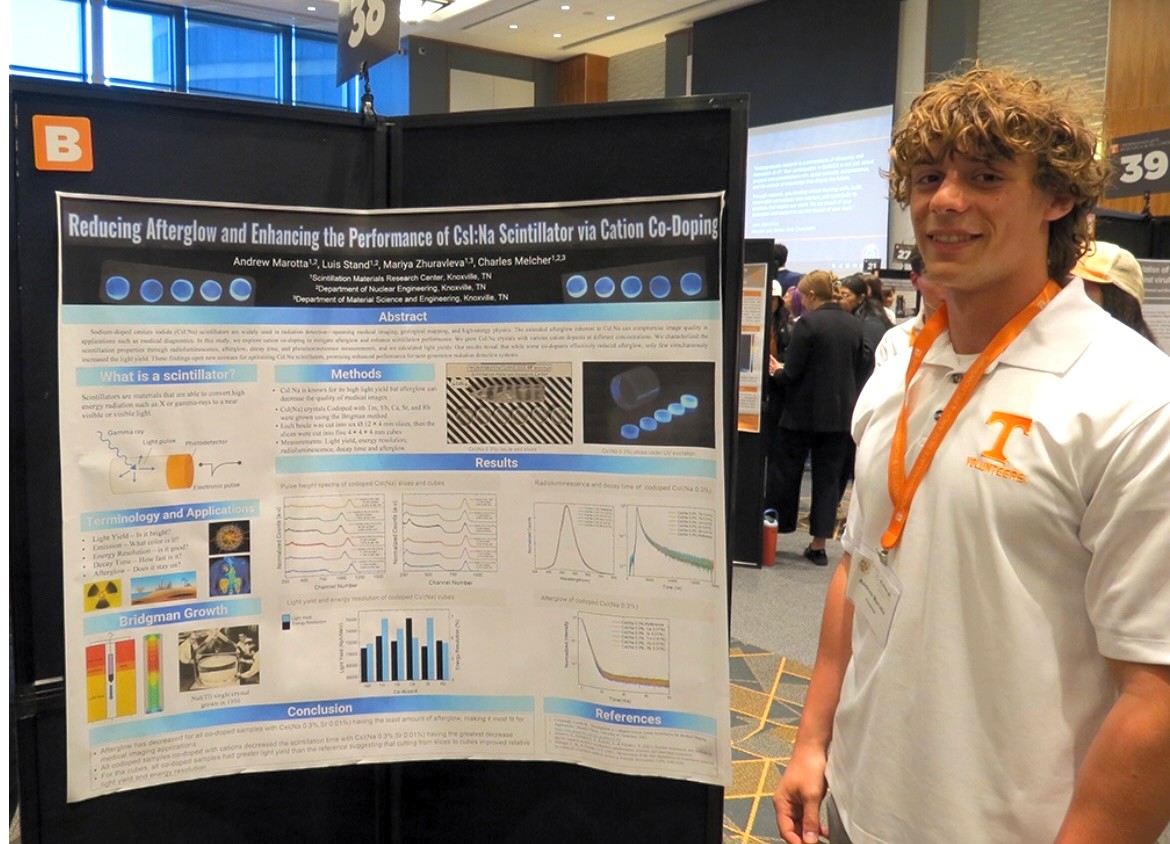 After connecting with Research Assistant Professor Luis Stand, #EngineeringVol Andrew Marotta began working in the Scintillation Materials Research Center, researching the characterization of a specific type of scintillator used for radiation detection.

bit.ly/45dKrMZ