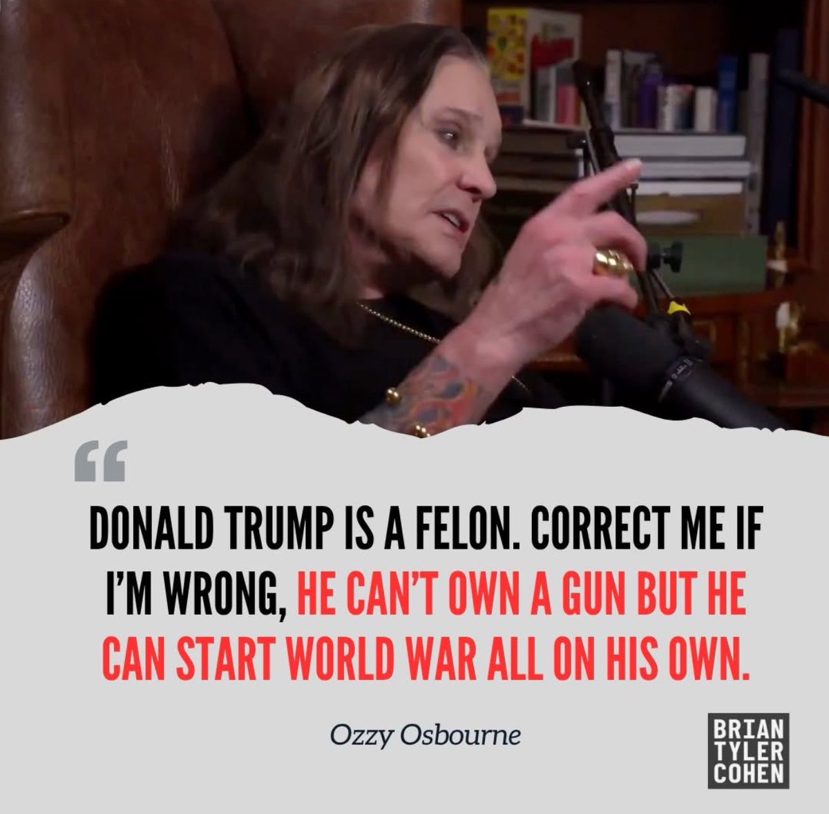 Even the prince of darkness knows that Trump is a piece of shit.