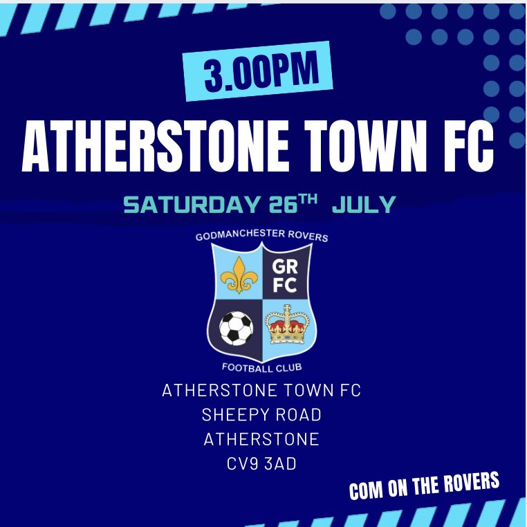 GoddyRoversFc's tweet image. Saturday we are back to league action in the @utdcos 2025/26 season 💙⚽️💙
Get along and support the lads as we travel to @FCAtherstone in a 3pm kickoff
@UCLFanZone @GoddyNews @HuntsFA
@squeezefootball