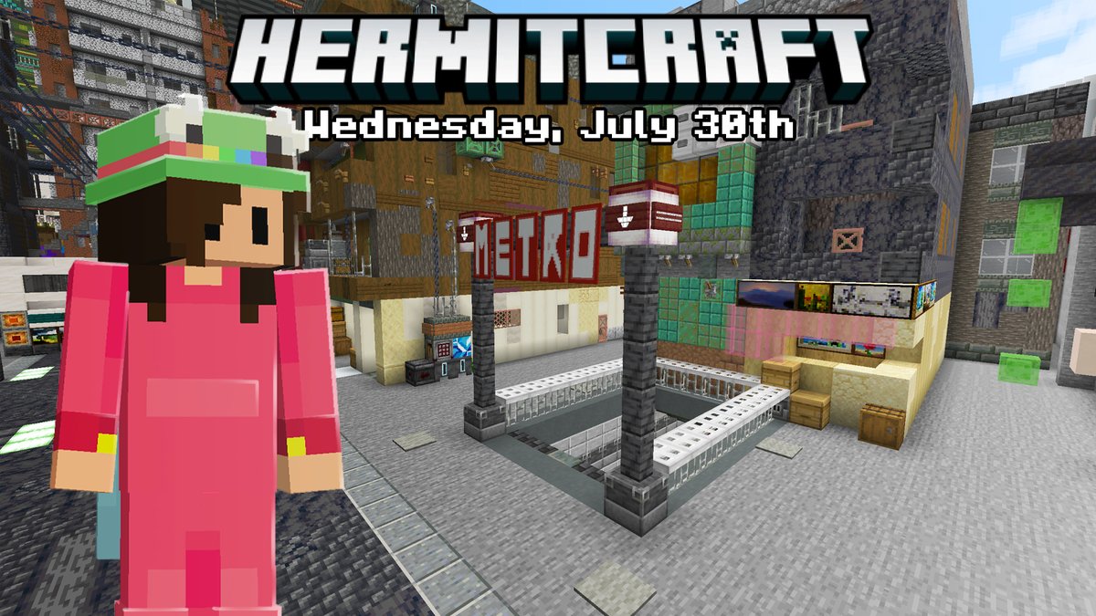 the rumors are true... I'll be hoppin' on Hermitcraft NEXT WEDNESDAY to test impy's Metro Mayhem! :D

who's excited??😳 (it's me, im excited)