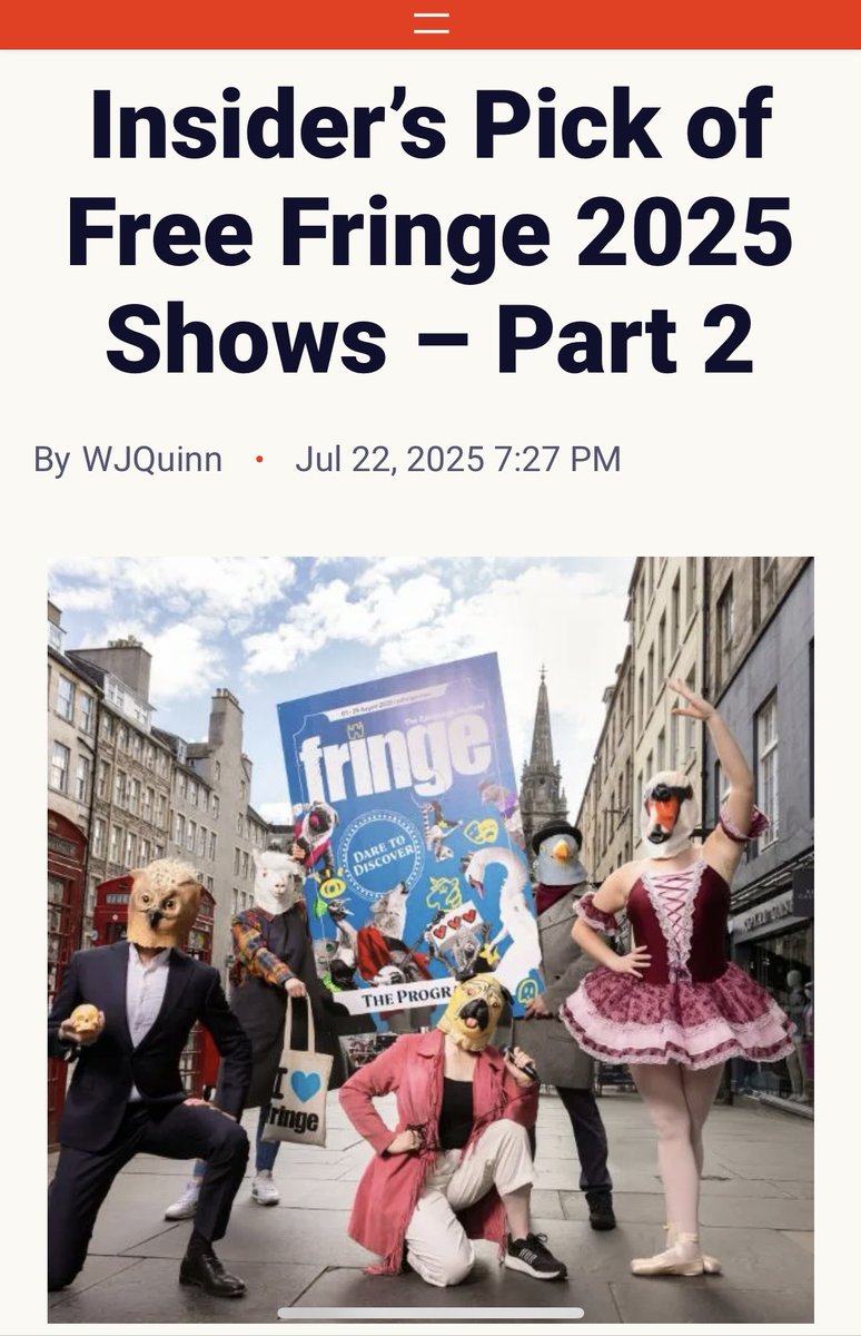 DaveBibby's tweet image. Thanks to @The_Q_R for this description of what I do. Spot on isn’t it?
See the full list of recommended shows here: theqr.co.uk/2025/07/22/ins…
#edfringe #edfringe2025