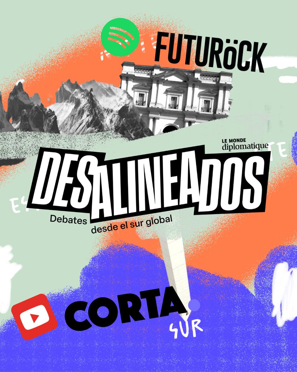 ElDiploConoSur's tweet image. Desalineados. Debates desde el sur global es un suplemento mensual de Le Monde diplomatique que acompaña nuestras ediciones impresa y digital  desde enero de 2025. 

Es, también, un podcast en alianza con @futurockok y una serie de microdocumentales coproducidos con @somoscorta.…