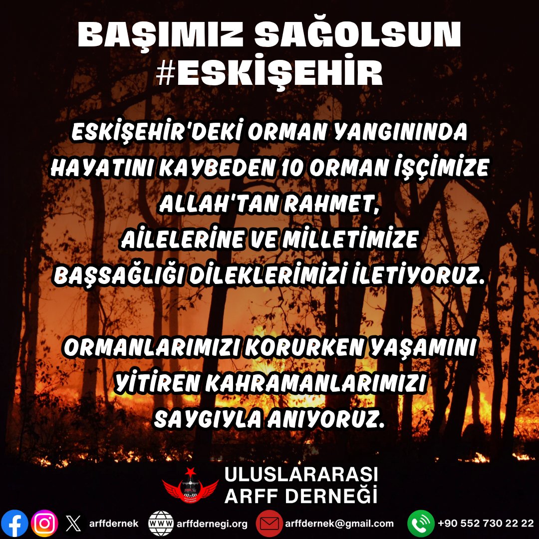 #Eskisehir 
#ormanyangını 
#ormanvatandır 
#ormankahramanları