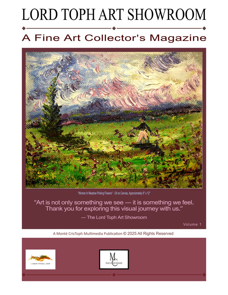 montecristoph's tweet photo. To our friends and followers: Monté CrisToph Multimedia is super proud to announce that we have just launched our first fundraising campaign of 2025 and it is for the Lord Toph Art Showroom Magazine!
https://t.co/LxSL2Zonvv
#support #artcollector #fineart #LuxuryLiving https://t.co/rsHMsdY6va
