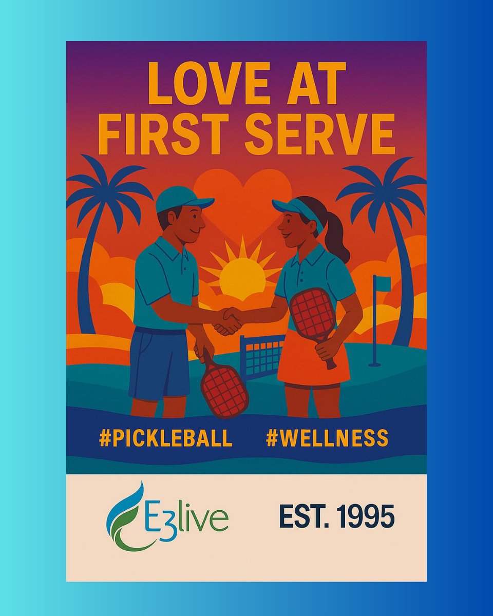 LOVE AT FIRST SERVE 💙✨ Wellness is a team sport—on and off the court. #Pickleball meets #Wellness powered by E3Live.

#LoveAtFirstServe
#E3Live
#BrainHealth
#RiseAndRadiate
#ClarityIsPower
#PeakPerformance 
#FuelYourFlow
#MentalWellness
#ChampionsOnly
#ConnectedPerformance