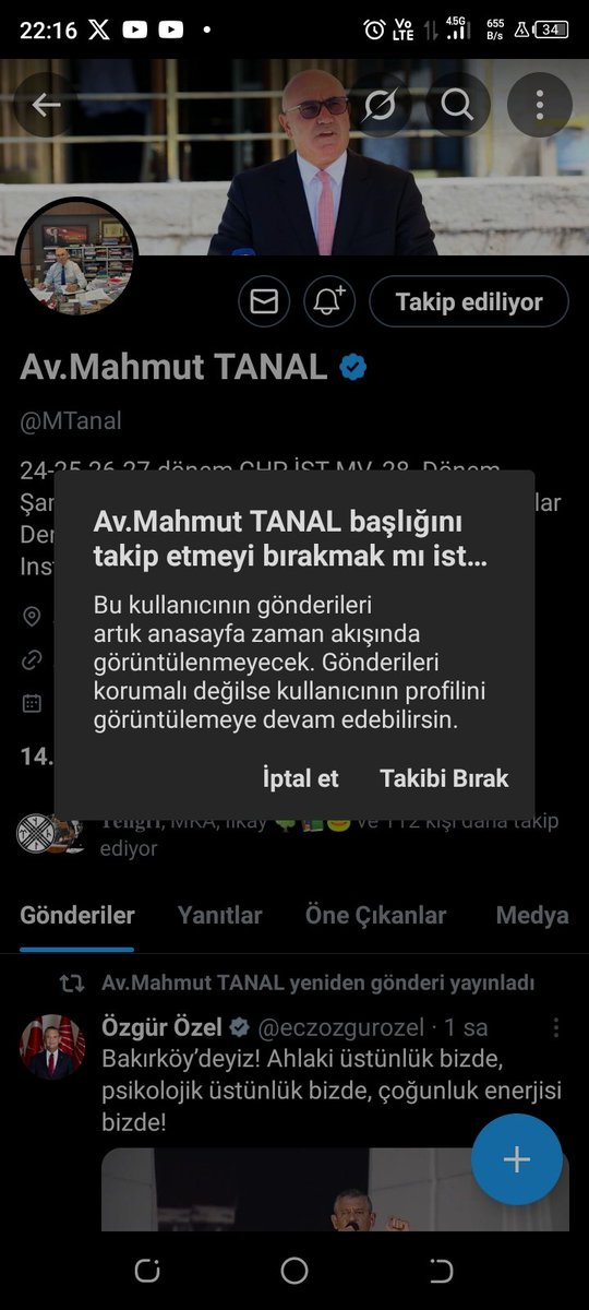 Biz ondan önce sildik Mahmut Tanal'ı