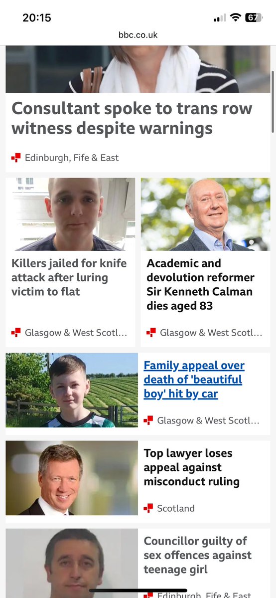 luluphooey's tweet image. BBC Scotland website, already trying to bury the news story, about the Labour councillor convicted of sex offences. Itβs the most recent post, but theyβve put it at the bottom of the pageβ¦ 6th story.
