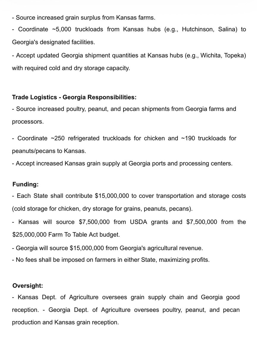 EthanMcCordUSGS's tweet image. Today I am proud to reaffirm our commitment to the hardworking farmers and rural communities of Kansas through the renewal of the Kansas Georgia Agricultural Trade Agreement for 2053. This agreement signed in partnership with Governor @CashIsDone of Georgia marks a continued…